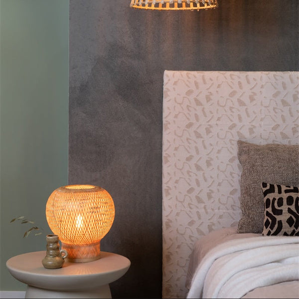 Lampe de Table Barbados Bambou Naturel 25 cm
