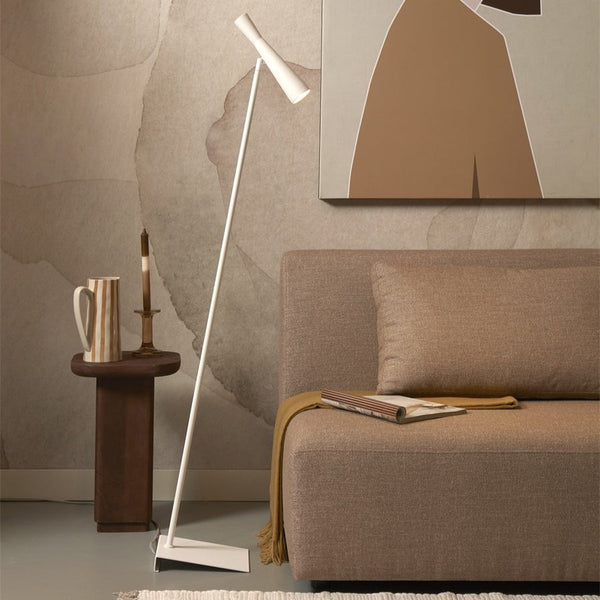 Lampadaire Bordeaux Fer Blanc GU10 145 cm