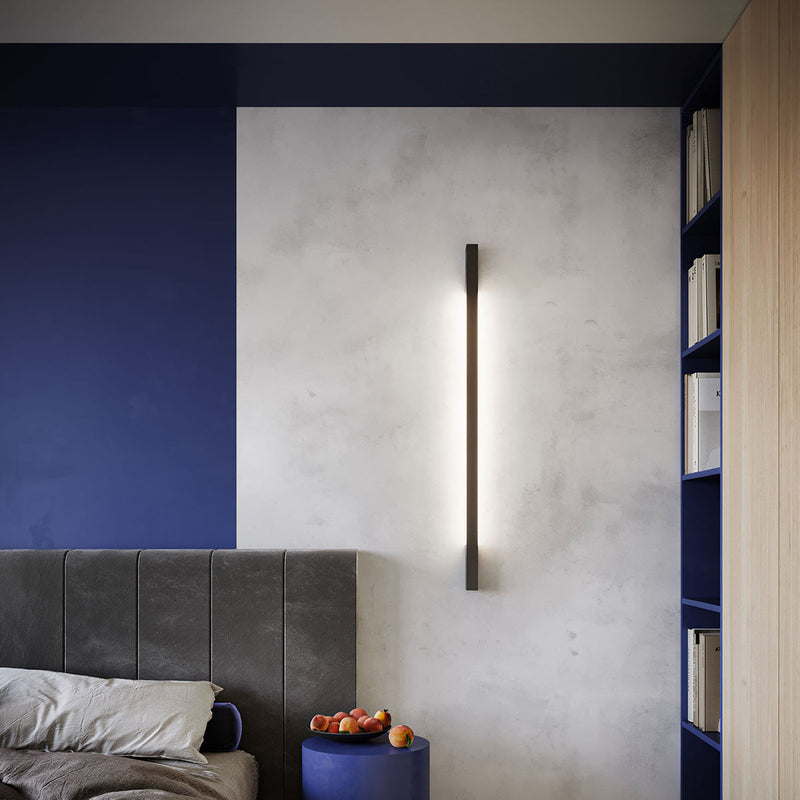 Applique Barre Contemporaine M noir 4000K