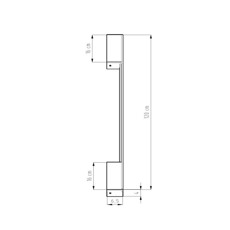Applique Barre Contemporaine M doré 4000K