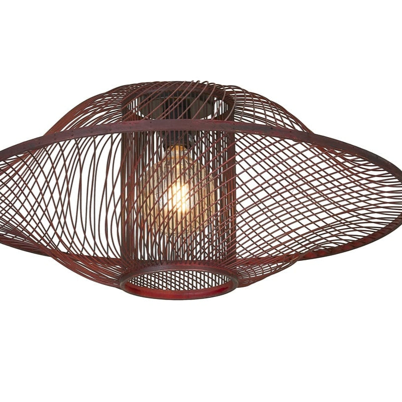 Suspension Maui Bambou Bordeaux 70 cm