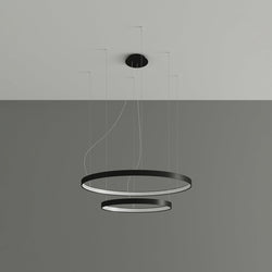 Lustre Anneau Solis 2 55/78 noir LED 4000K