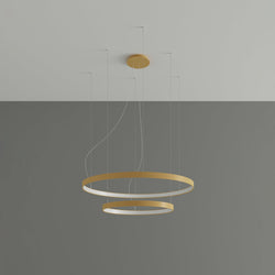 Lustre Anneau Solis 2 55/78 doré LED 3000K