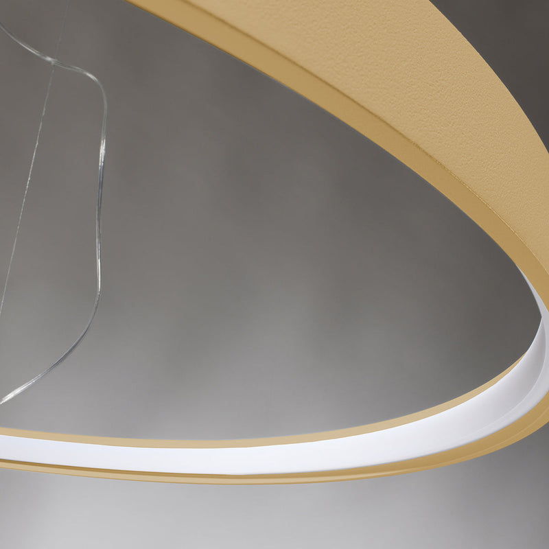 Lustre Anneau Solis 55 doré LED 3000K