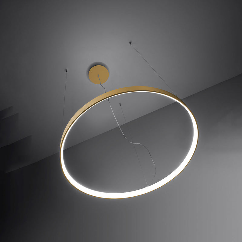 Lustre Anneau Solis 55 doré LED 4000K