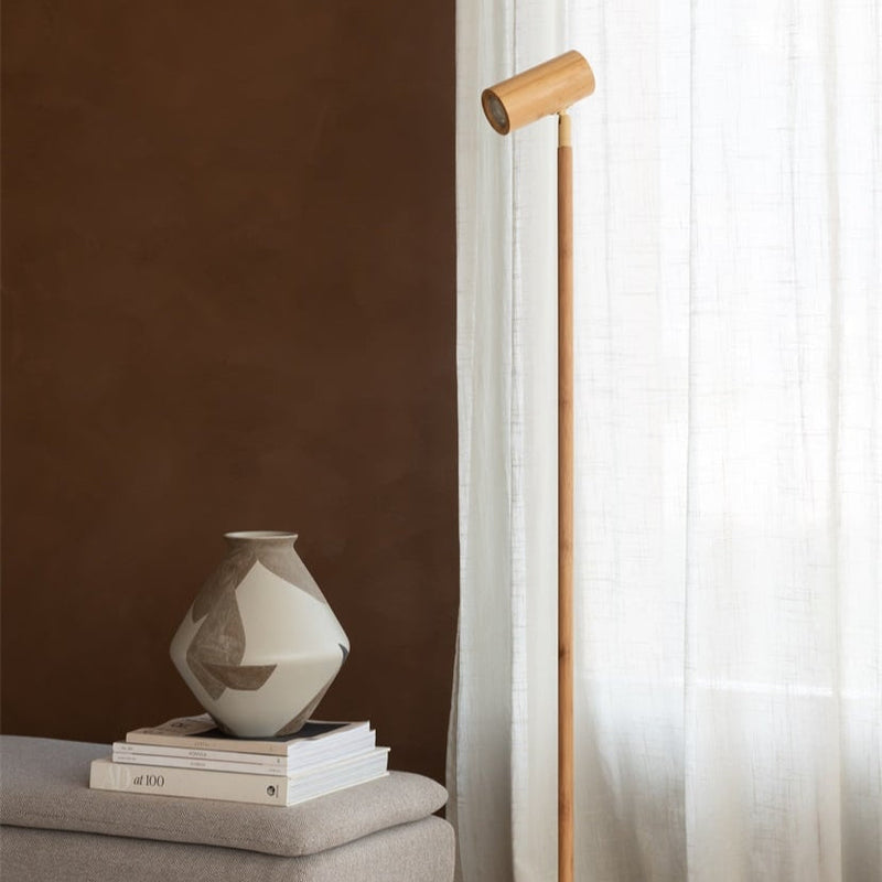 Lampadaire Java Bambou Naturel LED
