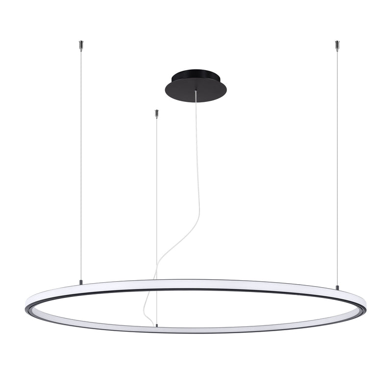 Lustre Ring Éclat 120 noir LED 3000K