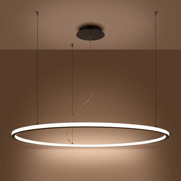 Lustre Ring Éclat 120 noir LED 3000K