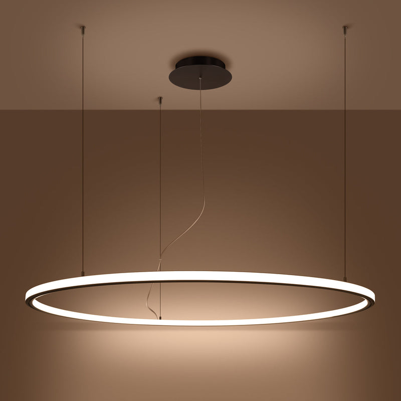 Lustre Ring Éclat 120 noir LED 3000K