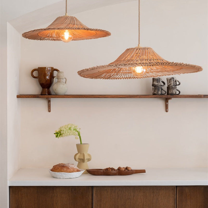 Suspension Cancun Rotin Naturel 70 cm