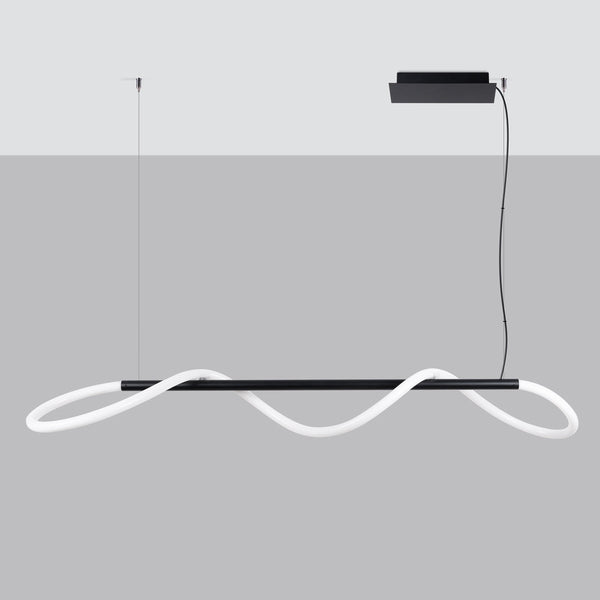 Suspension Tube Réglable à Distance 148 noir LED 2700-6500K