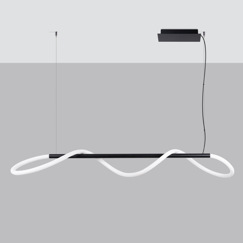 Suspension Tube Réglable à Distance 148 noir LED 2700-6500K