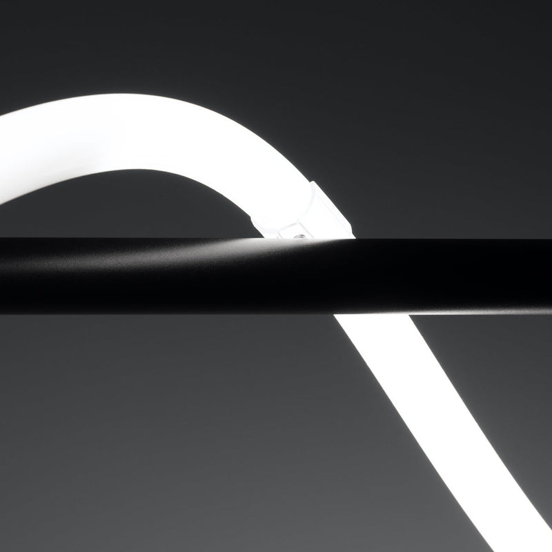 Suspension Tube Réglable à Distance 148 noir LED 2700-6500K