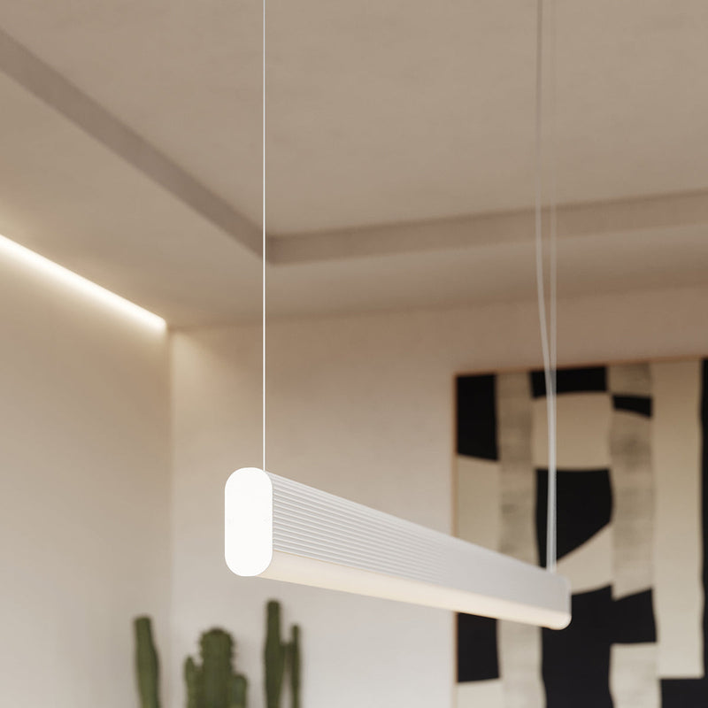 Barre Suspendue Régulière Blanc LED 4000K