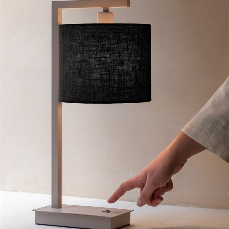 Lampe de Table Boston Sable et Noir