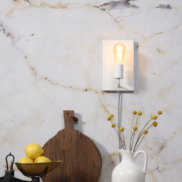 Applique Murale Madrid Fer Blanc L