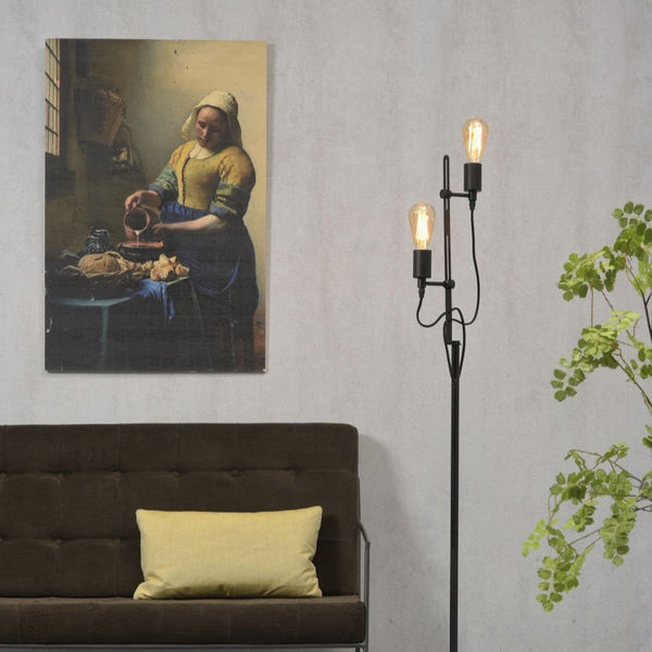 Lampadaire Seattle Double Ampoule Noir