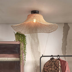 Plafonnier Ibiza Wavy Bambou Naturel 65 cm