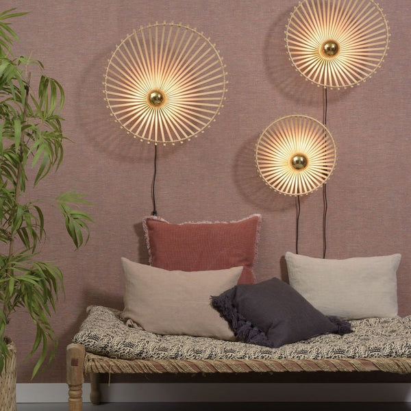 Applique Murale Bromo Bambou Naturel 40 cm