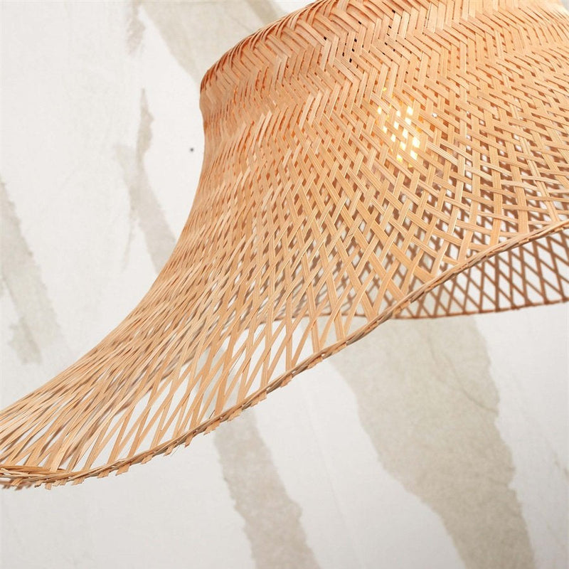 Plafonnier Ibiza Wavy Bambou Naturel 65 cm