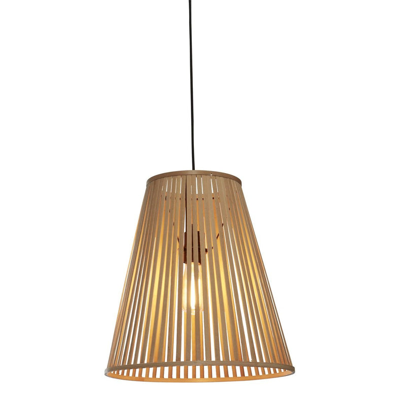 Suspension Merapi Bambou Naturel Évasée 40 cm