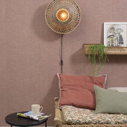 Applique Murale Bali Bambou Noir et Naturel 60 cm