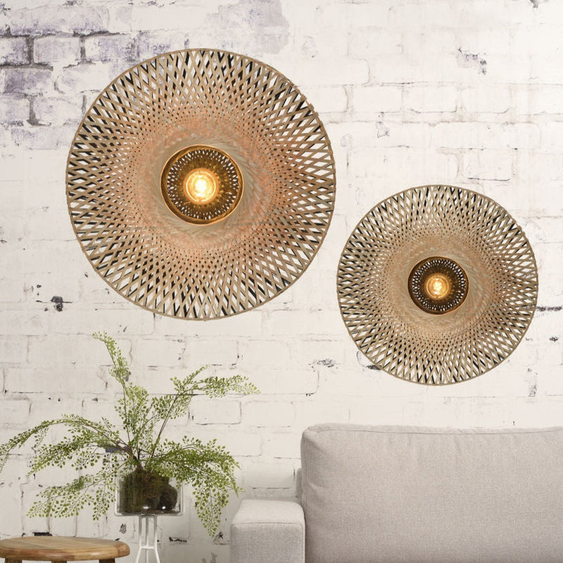 Applique Murale Kalimantan Bambou Noir et Naturel M
