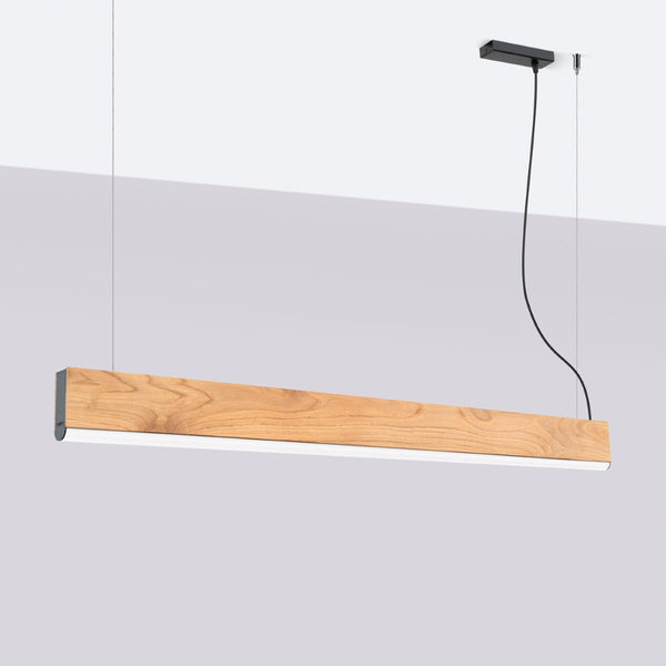 Suspension Vertical Bois de Chêne 120 LED 4000K