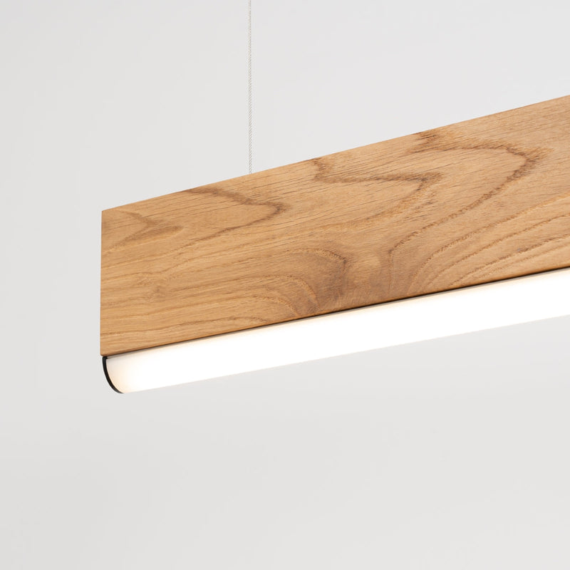Suspension Vertical Bois de Chêne 120 LED 4000K
