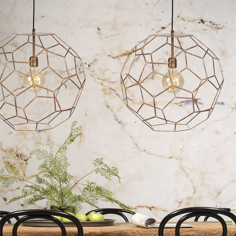 Suspension Marrakesh Cuivre Fil de Fer – Ø55 cm