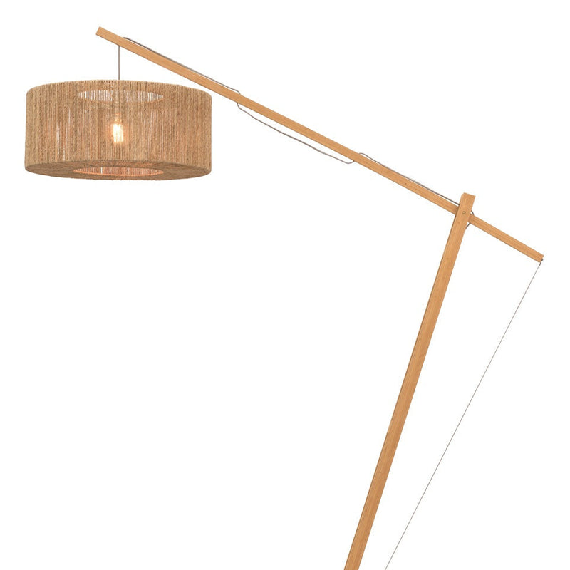 Lampadaire Iguazu Jute et Bambou Naturel 218 cm
