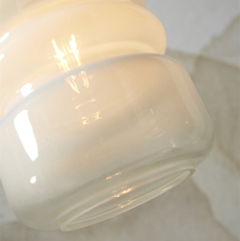 Suspension Verona Verre Dégradé Blanc Ø15 cm