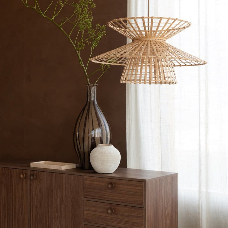 Suspension Machu Picchu Bambou Naturel 57 cm