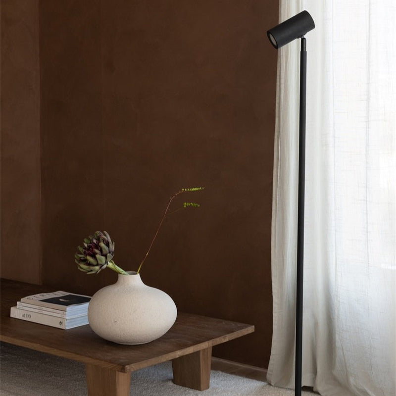 Lampadaire Java Bambou Noir LED