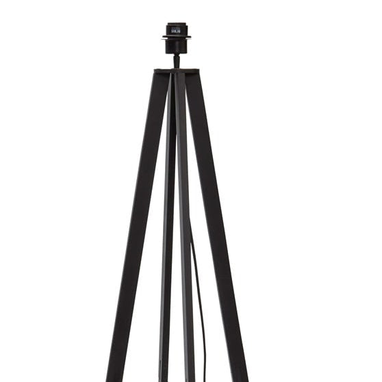 Lampadaire Java 4 Pieds Bambou Noir 175 cm