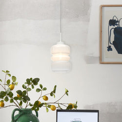 Suspension Verona Verre Dégradé Blanc Ø15 cm