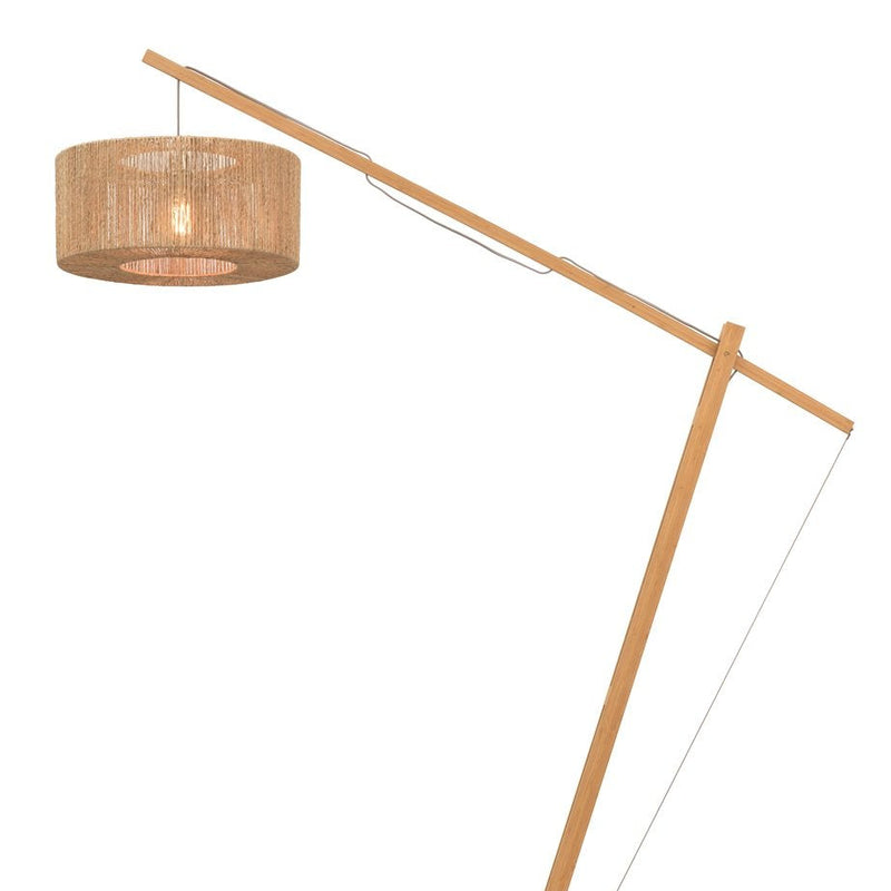Lampadaire Iguazu Jute et Bambou Naturel 218 cm