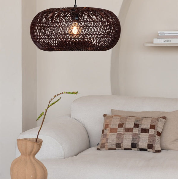 Suspension Arizona Bambou Bordeaux 50 cm