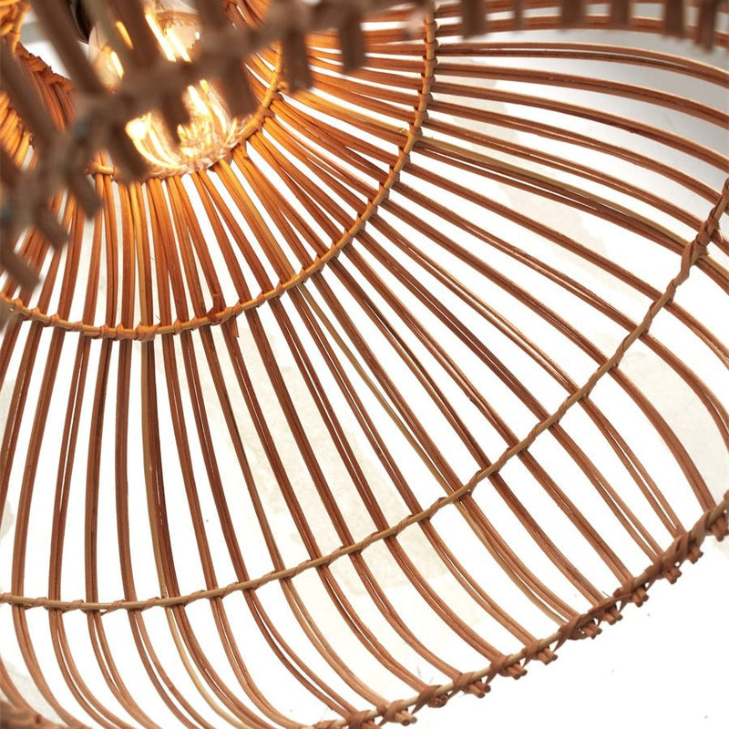 Suspension Kalahari Rotin Naturel 32 cm
