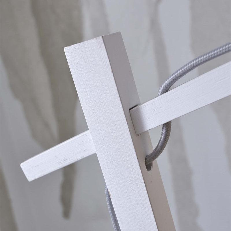 Lampadaire Cango Bambou Blanc et Naturel 150 cm