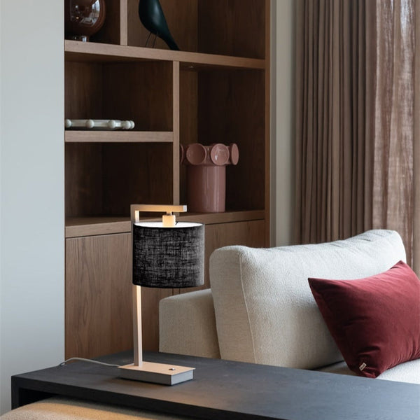 Lampe de Table Boston Sable et Noir