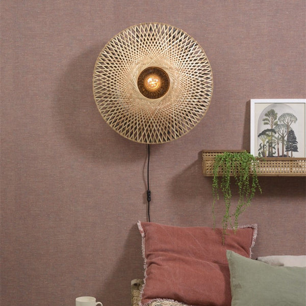 Applique Murale Kalimantan Bambou Noir et Naturel M