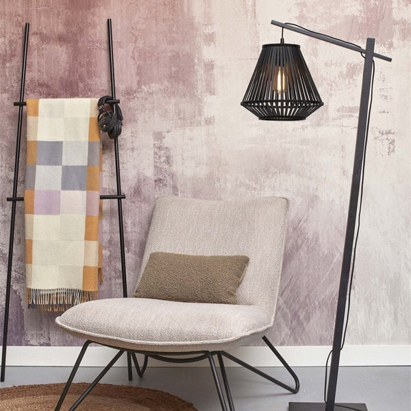 Lampadaire Merapi Bambou Noir 150 cm