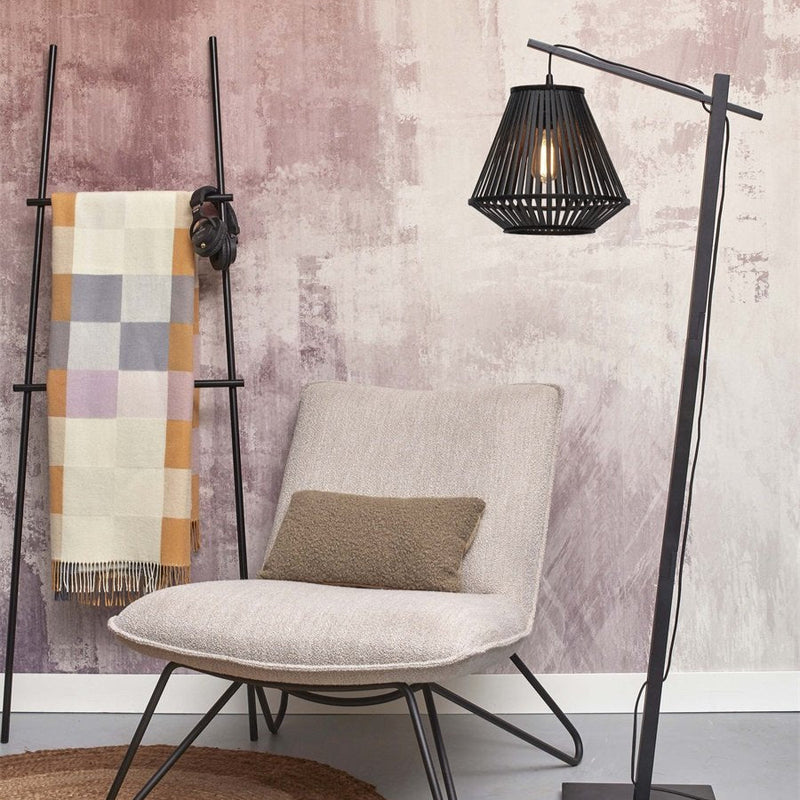 Lampadaire Merapi Bambou Noir 150 cm