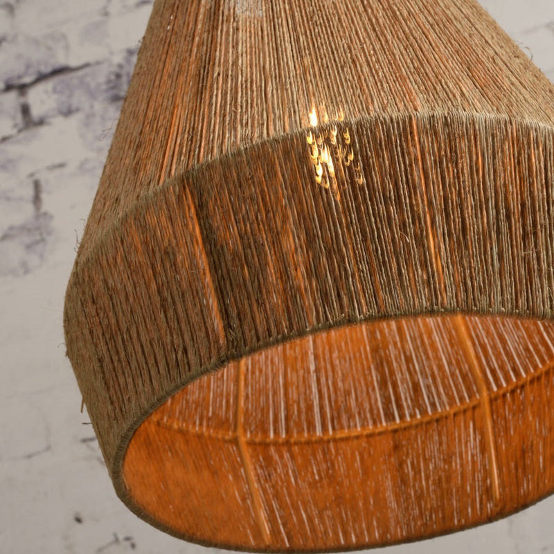 Suspension Iguazu Jute et Fer Naturel Ø40 cm