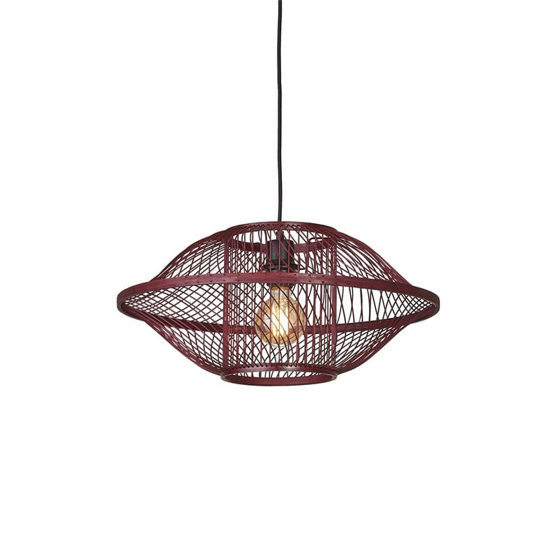 Suspension Maui Bambou Bordeaux 50 cm