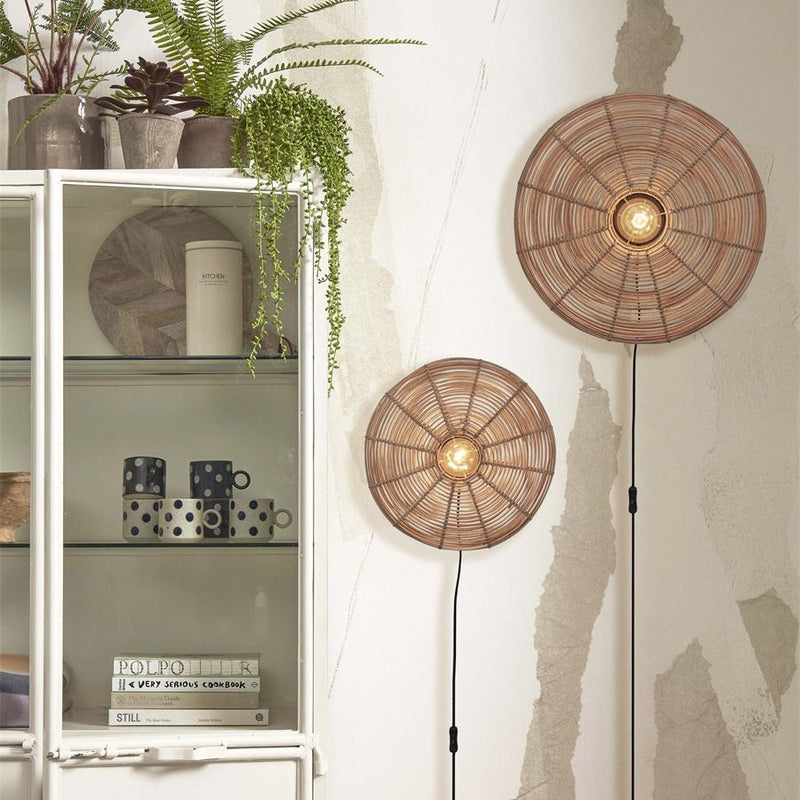 Applique Murale Tanami Rotin Naturel 55 cm