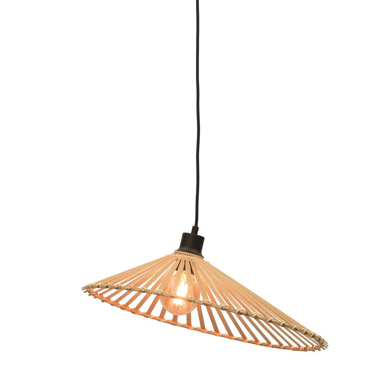 Suspension Bromo Asymétrique Bambou Naturel Ø50 cm