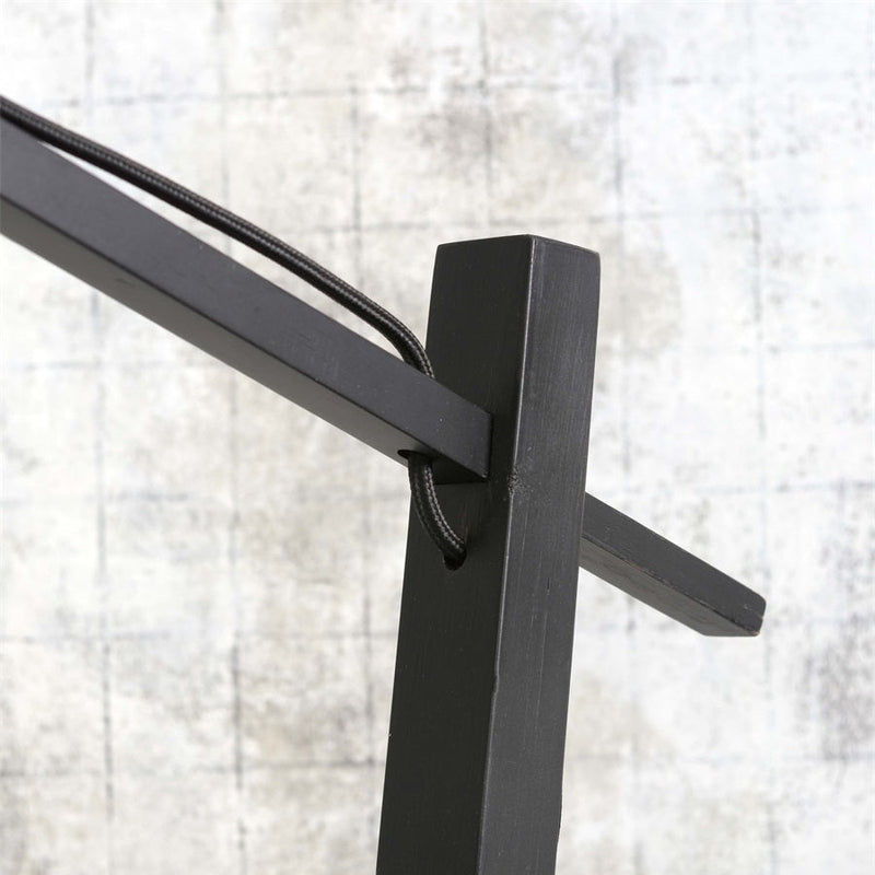 Lampadaire Ibiza Bambou Noir 176 cm