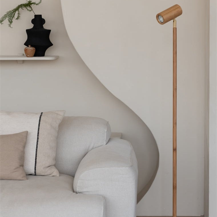 Lampadaire Java Bambou Naturel LED